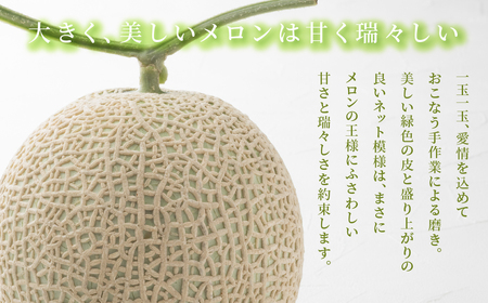《先行予約》アールスメロン 大玉2kg 2玉  特別限定栽培 八右衛門