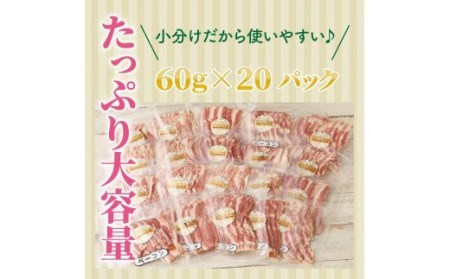 20パックで1.2kg!ジューシーベーコンスライス _1391R