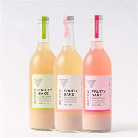 仮面の女神 クラフトドブロク りんご・もも・ルバーブ(720ml×各1本)　信州味噌の丸井伊藤商店_酒・アルコール   _【1576515】