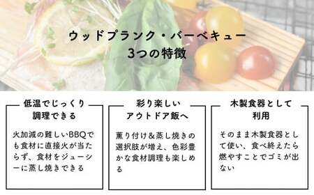 バーベキュー用ウッドプランク すぎ 節あり（18枚入） M-ms-A45A