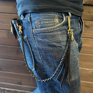 ラフテール【ウォレットロープ　四つ編みロープ50cm】ブラス　　CW-OL-ROPE-BR-50_装飾品・工芸品  服飾小物 _【1579711】