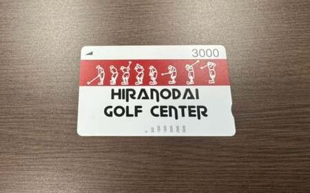 平野台 ゴルフ 練習場 ご利用 3,000円分 ｜ 練習球券 引換券 チケット 打ち放題 打ちっぱなし トレーニング 練習 ゴルフボール ゴルフクラブ 大阪府 阪南市