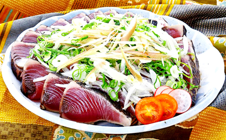 【3回定期便】明神水産 藁焼き鰹 (カツオ) たたき1節  総計約900g / かつお カツオ かつおたたき カツオたたき かつおのたたき カツオのたたき[ATAF107]