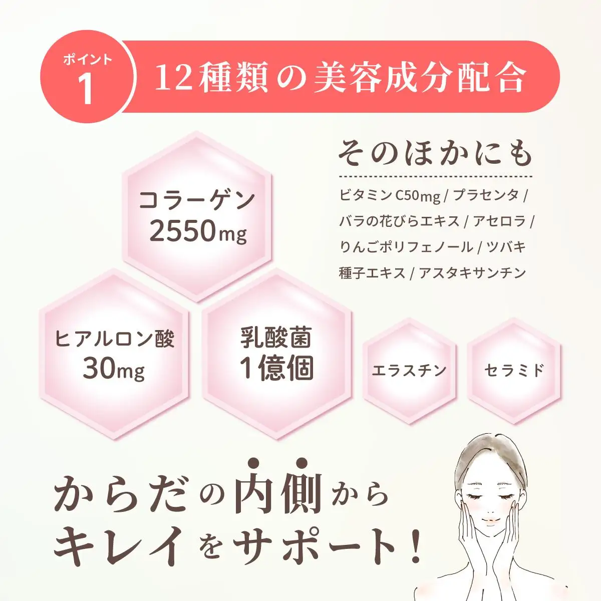 よくばりコラーゲン30包入 3g×30包入 (28335)【山田養蜂場】