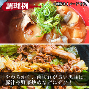 鹿児島県産 黒豚 肩肉 切り落し(1.2kg) 【小迫ストアー】A597
