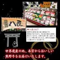 【熊野牛】ミニロースステーキ　約120g×2枚 / 和歌山 田辺市 本宮 肉 牛肉 熊野牛 和牛 ロース ステーキ 豪華 冷凍 ギフト 贈答【hcy012】