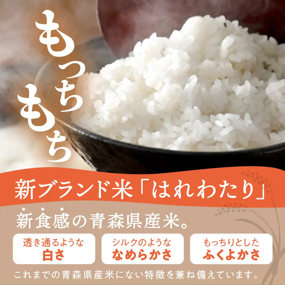 【定期便 隔月6回】 米 5kg はれわたり 青森県産 (精米) 定期便6回 5kg×6回
