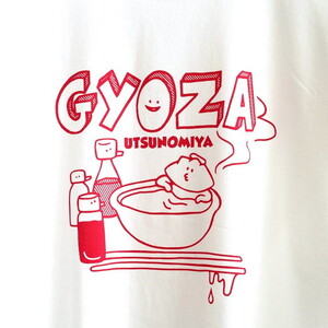 餃子ロンT 水GYOZA ｜  水餃子 オリジナル 男女兼用 綿100% 栃木県 宇都宮市 トチギマーケット ※北海道・沖縄・離島への配送不可