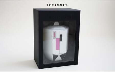 有田焼 Angel’s home 天使たちのおうち ARTDECO SILVER / PINK -アールデコ- シルバー / ピンク【よう楽庵・たかす】六角型 ペット 骨壺 小型犬 犬骨壺 猫骨壺 動物骨壺 仏具 ミニ 骨壺 メモリアルポット A120-33