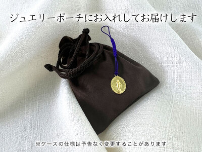 純金(Ｋ２４)製 聖母マリア根付 ALPBK146