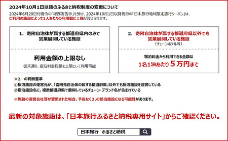 沖縄県本部町　日本旅行　地域限定旅行クーポン9万円分 