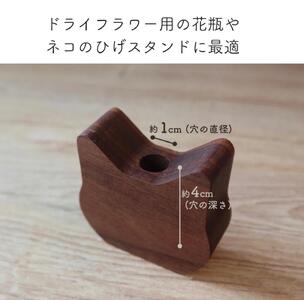 木製ネコ花瓶　４種セット