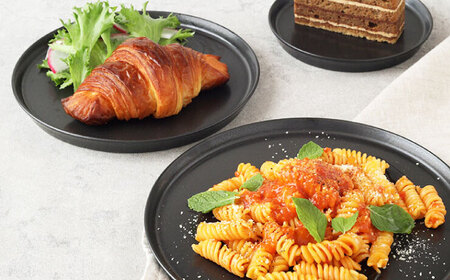 【美濃焼】MINO_works  食器12点セット  6種×2色(ブラック/グレージュ) プレート＆ボウル 【EAST table】カップ 器 モダン[MBS123]