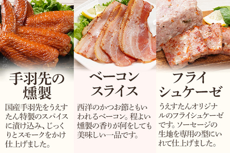 手造りソーセージ フライシュケーゼのセット（A1セット） ウィンナー フライシュケーゼ ベーコン うえすたん セット 詰め合わせ 福岡県 志免町