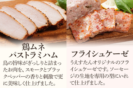 パストラミハム フライシュケーゼソーセージのセット（C1セット） ウィンナー パストラミハム ベーコン うえすたん セット 詰め合わせ 福岡県 志免町