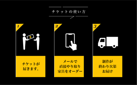 【ふるさと納税】レオジブラン 特注 オーダー家具チケット 5万円分 家具 インテリア 小物 アート オーダー 特注 チケット 家具券 椅子 机 棚 イス つくえ テーブル キャビネット
