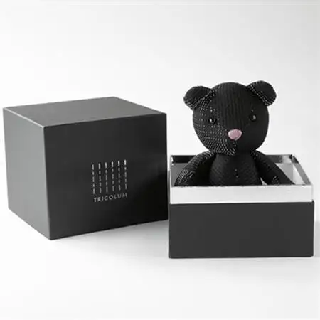 TRICOLUMで制作したテディベア「Newえんとくん」(シルバー)【1499809