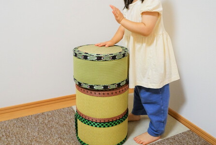 【選べる2個セット】古河市のたたみ職人が作る畳椅子（選べる2種・子供用） 高さ15cm ｜ 古河市 畳 職人 畳店 いす イス 手軽 腰掛 便利 持ち運びしやすい 日用品 インテリア 和雑貨 タタミ 子ども用 こども用 _EA16