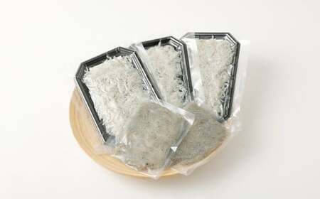大阪湾産漁師が直送 生しらす 約100g×2個 釜揚げしらす 約80g×3個 計約440g 自宅で 生しらす丼 釜揚げ丼 2色丼が楽しめる ｜ しらす シラス 白子 生 釜揚げ シラス丼