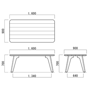 【八木沢木工】LEAF dining table (リーフダイニングテーブル)小（BR-109）