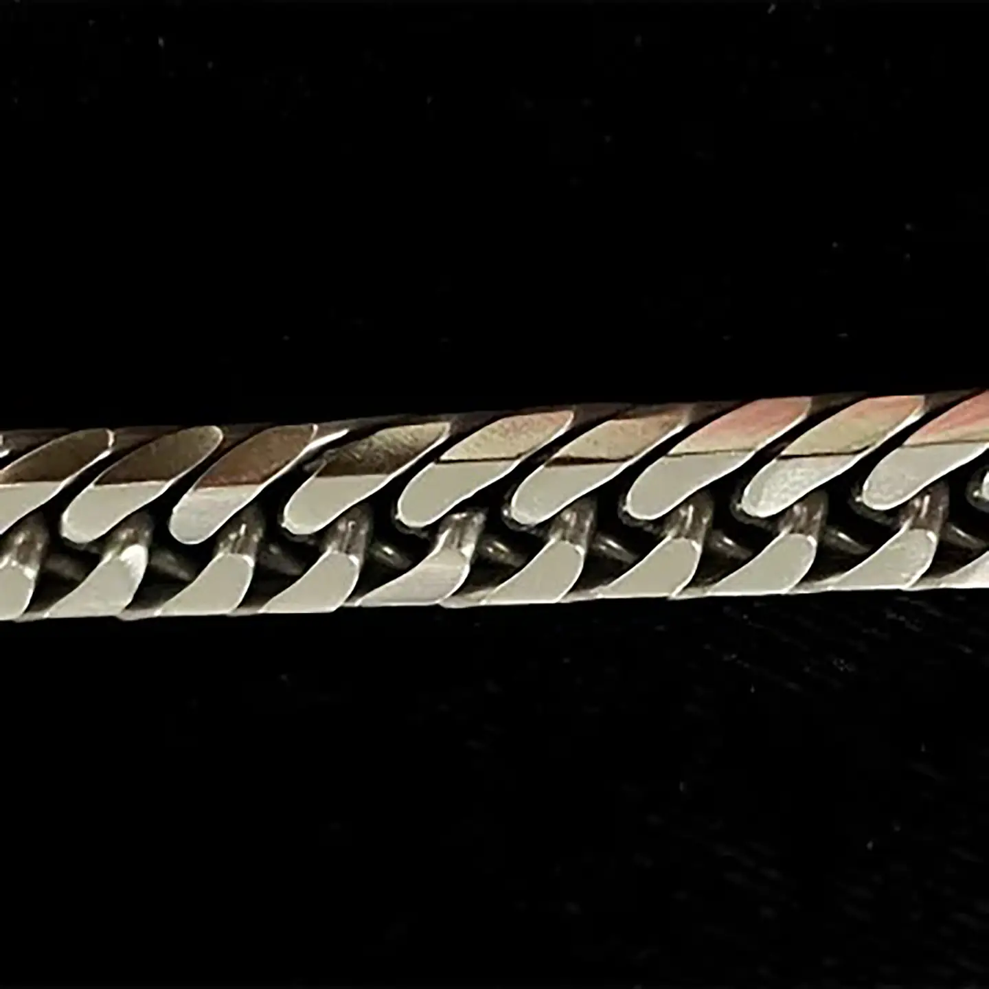 純チタン ネックレス1.4Φ六面W喜平50cm チタン