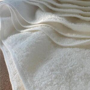 【大阪泉州タオル】オフホワイト フェイスタオル10枚 黒鹿ブランドSautiller(ソティーエ)