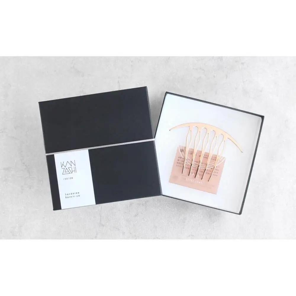 【女性のアイデア×職人技】ステンレス製かんざし「Arcliner comb/PinkGold」