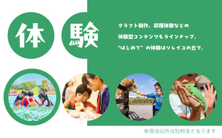 ソレイユの丘 海のキャビン宿泊チケット トレーラーキャビン1泊分 【株式会社日比谷花壇】[AKBO016]