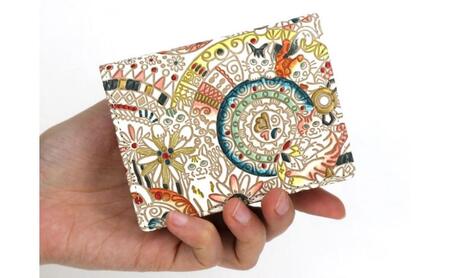 【文庫屋大関】箱まち小銭入れ かくれんぼ猫【皮革工芸品】 革製品 工芸品 民芸品 牛革 財布 小銭入れ 小物入れ お祝い ギフト プレゼント 墨田区 東京都