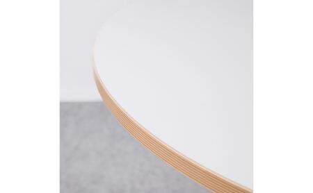 ＆FREL AXカフェテーブル 天板 オフホワイト 直径80cm x 高さ72cm 選べる脚色 全3色　国産家具 組立簡単 家具 机 テーブル インテリア ホワイト ※離島への配送不可