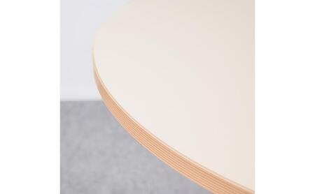 ＆FREL AXカフェテーブル 天板 ベージュ　直径80cm x 高さ72cm 選べる脚色 全3色　国産家具 組立簡単 家具 机 テーブル インテリア ココアブラウン ※離島への配送不可