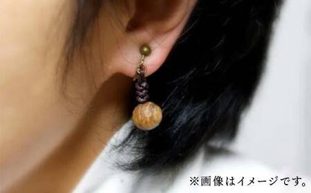 wood*dropsイヤリング＆ペンダントのセット ＜サクラ×beige & サクラ×beige＞ HOKKAIDO WOOD F6S-734