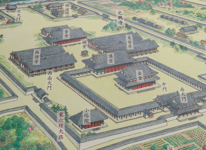 【特別限定版】ならまち周辺鳥瞰図（奈良時代）400枚限定 コギト 12-062