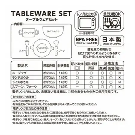 ミキハウス　テーブルウェアセット(F35)_雑貨・日用品 ベビー用品  _【1591310】