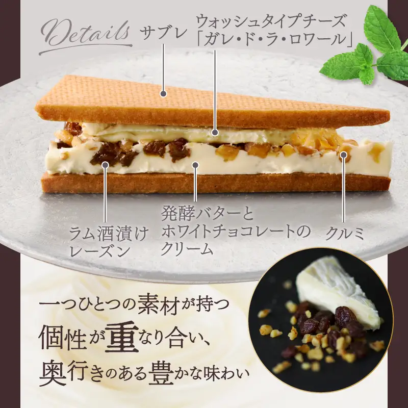 【TiTRE】RAISIN SANDWICH（レーズンサンドウィッチ）スイーツ 洋菓子 ケーキ レーズンサンド デザート ギフト プレゼント 贈り物 ご褒美 贅沢_0020-003-se5