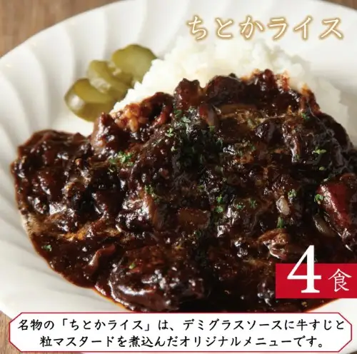 ≪個包装パックセット≫はしぐち亭人気メニューセット（ちとかライス＆ハンバーグ）【世田谷みやげ】ハンバーグ ライス パック 個包装 人気 セット デミグラス 冷凍 レトルト ギフト ご自宅用 _0047-002-se5