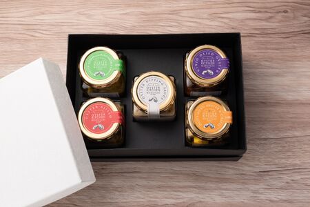 広島安芸津産　牡蠣オイル漬け 小瓶5種セット