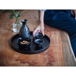 ROUND RAYSTRAY S墨漆 ｜トレー プレート お皿 皿 食器 インテリア
