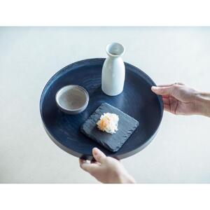 Round RaysTray S 藍漆 〜INDIGO URUSHI 〜 ｜トレー プレート お皿 皿 食器 インテリア
