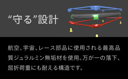 ソリッドバンパー for iPhone 16 Pro （シルバー）  亀山市 /有限会社ギルドデザイン [AMAA021-1]