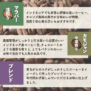 こだわり栽培のコーヒー豆(カモジャン)(計400g・200g×2袋) 焙煎 コーヒー 豆 珈琲 珈琲豆 【m70-04】【N BLOOD COFFEE ROASTERS】