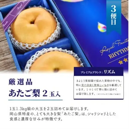 【発送月固定定期便】桃、ぶどう、梨の最上級品を旬の時期にお届け!果樹園の厳選セット(岡山県産)全3回【配送不可地域：離島・北海道・沖縄県】【4062767】