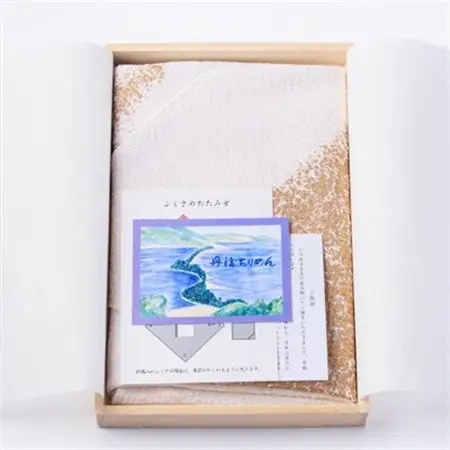 友禅ふくさ　雲霞(白地に金色)1枚_雑貨   _【1593876】