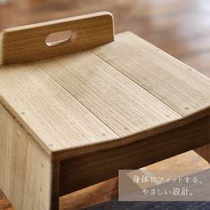 桐茶会席 クリア Mサイズ 《W420×D405×H445(mm)》 家具 インテリア 椅子 座椅子 チェア