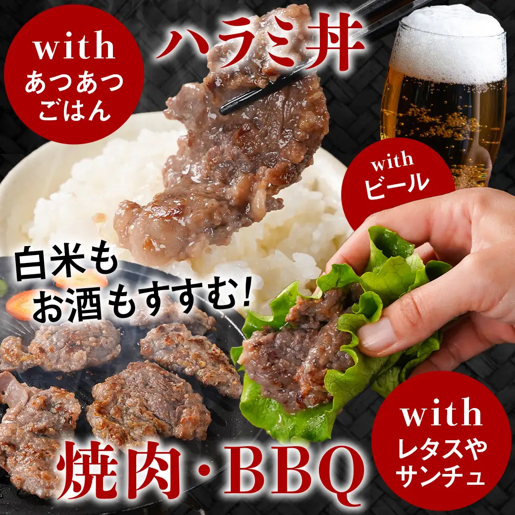 牛ハラミ 塩麹タレ漬け900g〔LG8J-33-025-900g〕_(都城市)  味付き 牛肉 真空 小分け