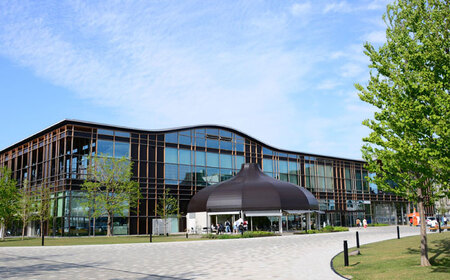 みんなの森 ぎふメディアコスモス 開館10周年記念グッズ 日比谷花壇デザイン オリジナル タンブラー 岐阜市 / ぎふメディアコスモス [ANHC001 ]