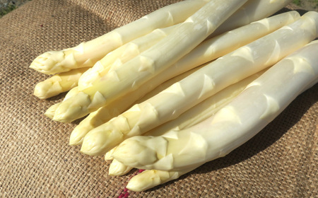 太めアスパラ（2Lサイズ以上）ホワイト＆グリーン食べ比べセット 計1kg オジファーム