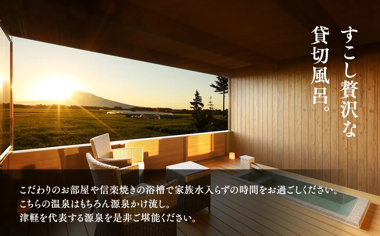 【レビューキャンペーン】サウナ付き半露天風呂個室『グラン』90分貸切利用券[hi-0057-002]