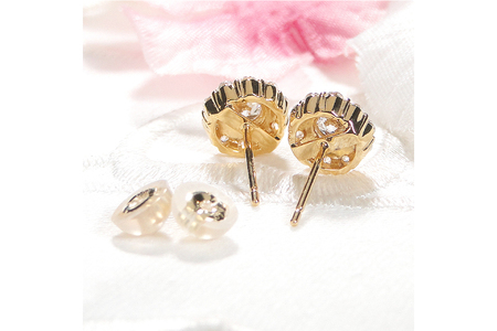 ピアス K18YG イエローゴールド ダイヤモンド 0.7ct 【f217-k18yg】 [オーダーメイドジュエリーメイ 山梨県 韮崎市 20742935]