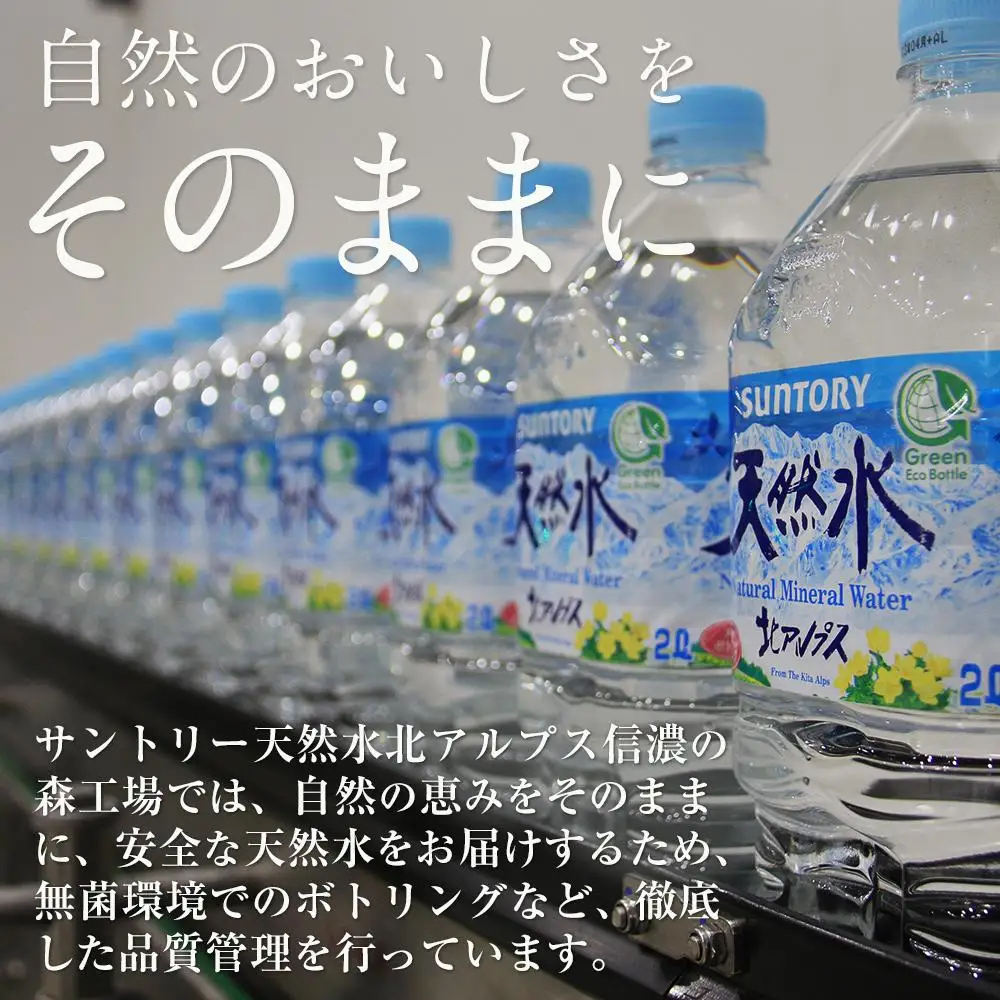 【定期便／全6回（毎月お届け）】サントリー 天然水 北アルプス 550ml ペットボトル（24本）|  水  天然水 定期便